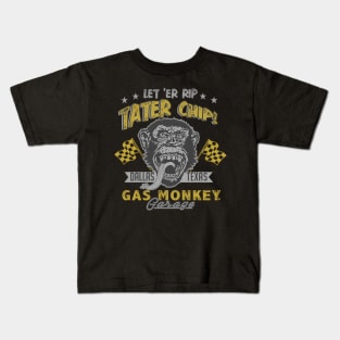 Gas Monkey Garage Let 'Er Rip Tater Chip Racer Kids T-Shirt